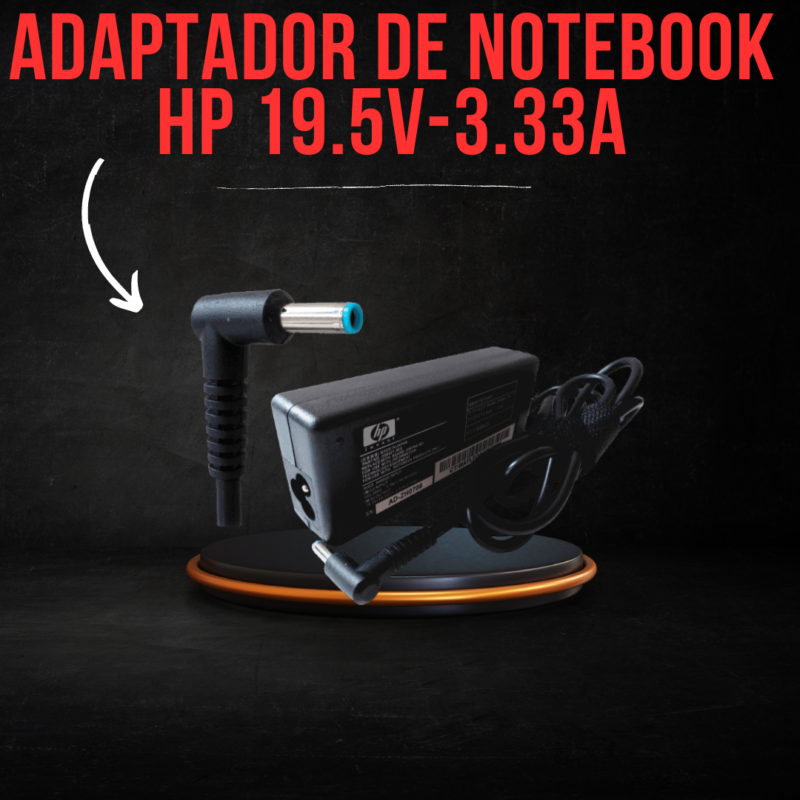 Adaptador de notebook hp 19.5V-3.33a